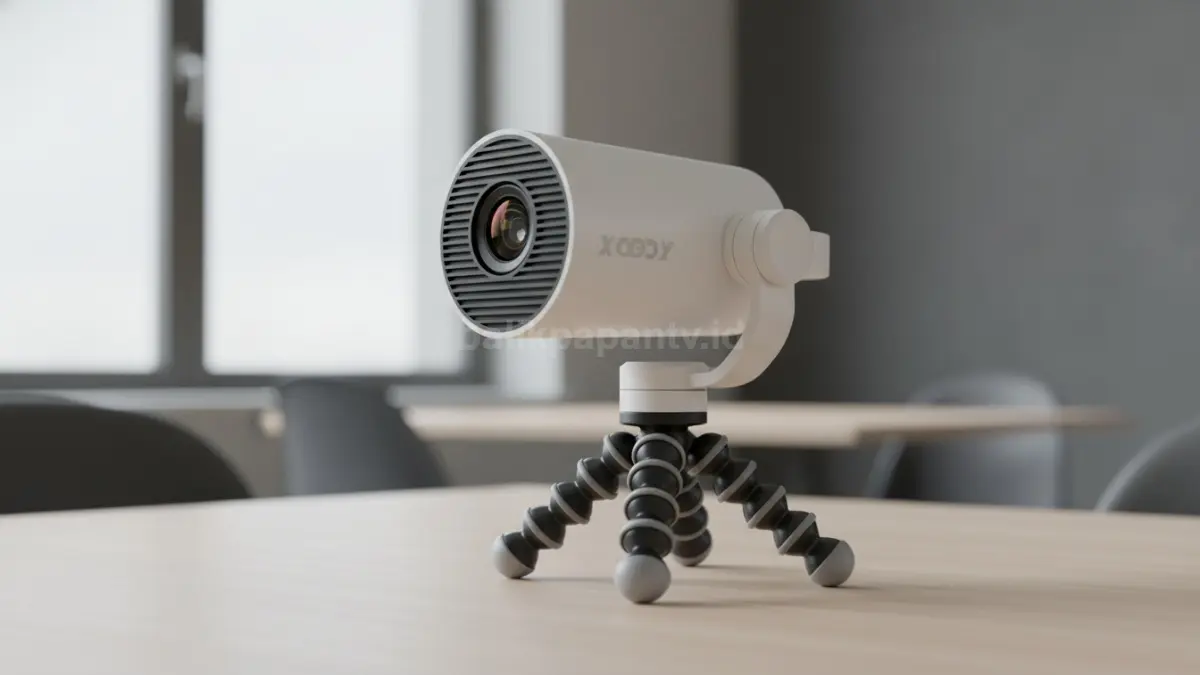 Desain tabung ringkas XGODY Gimbal 3 dengan kaki stabil dan fleksibel.