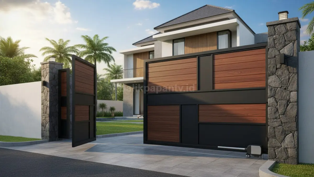 Gerbang Ayun Otomatis (Swing Gate Modern)