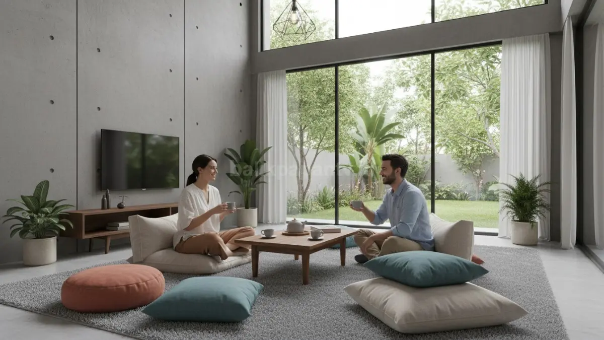 Karpet tebal + cushion besar