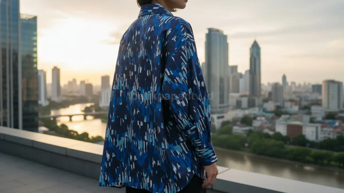 Kemeja oversized modern
