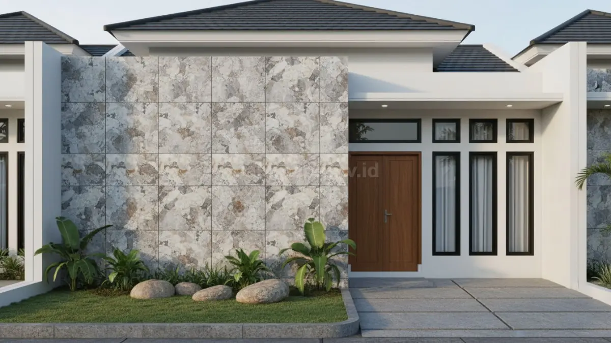 Keramik motif batu alam
