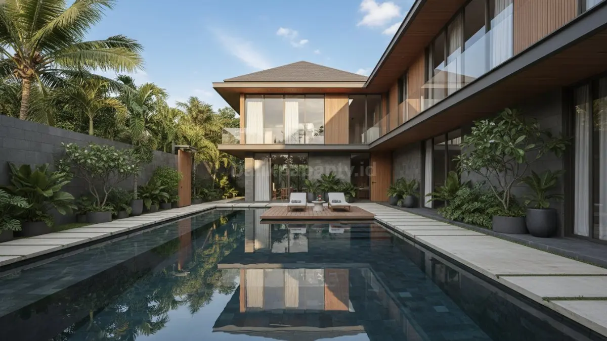 Kolam minimalis modern

