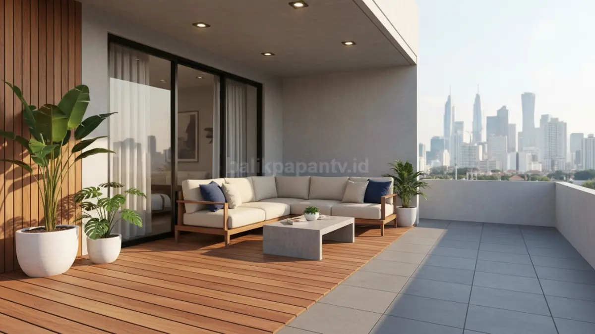Mix dengan decking kayu
