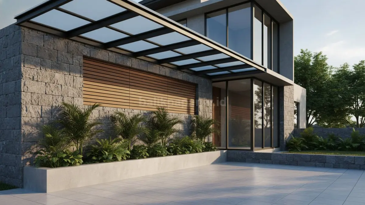 Model kanopi minimalis modern