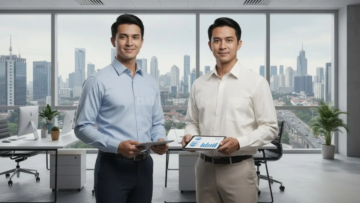 Perbandingan kemeja slim fit dan regular fit pada pekerja kantor