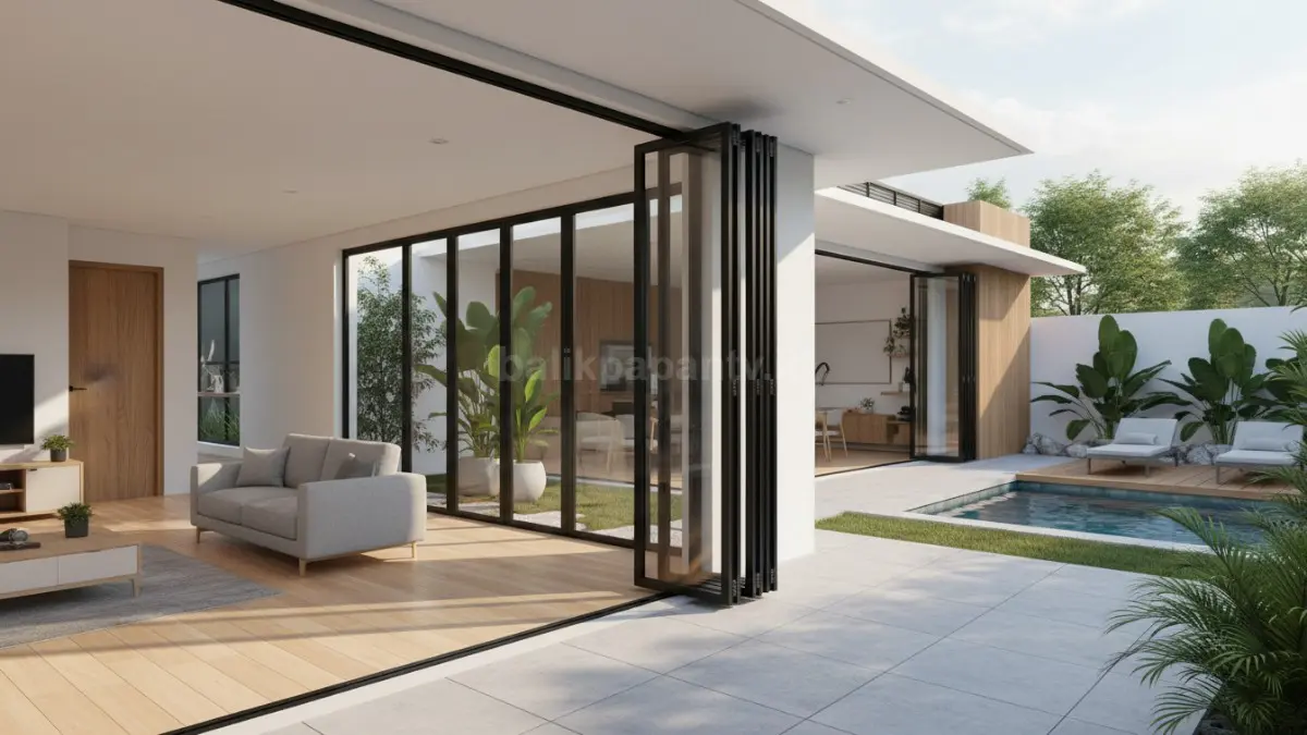  Pintu lipat aluminium (folding door) 