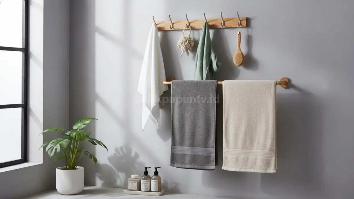 Gantungan Multifungsi (Hook dan Towel Bar)