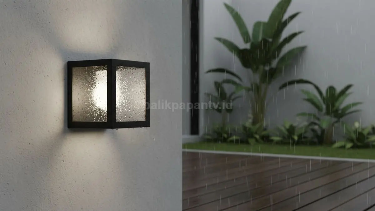 Lampu kaca tahan air IP65