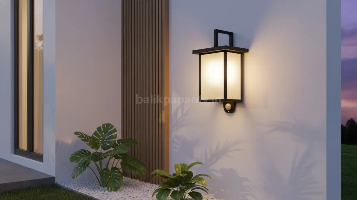 . Lampu sensor gerak (motion sensor)
