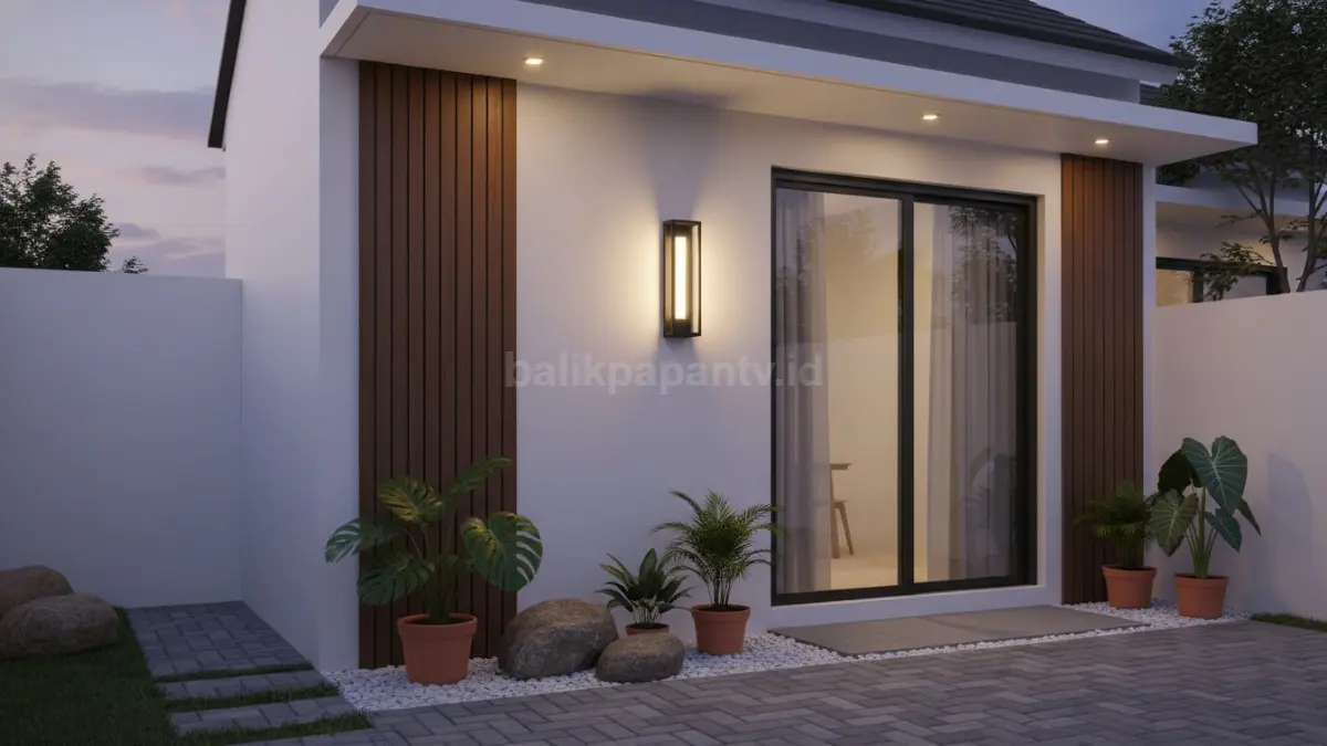 Lampu solar panel outdoor