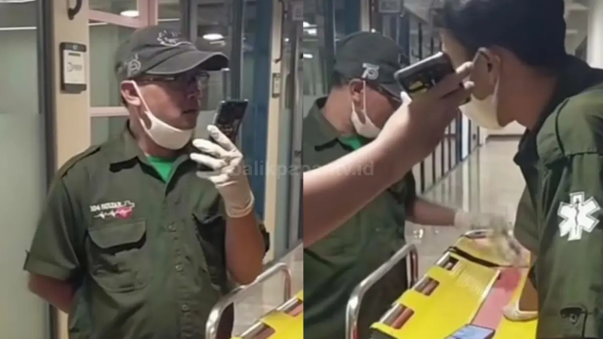 Momen kru ambulans menelepon pengorder, situasi panas terekam kamera