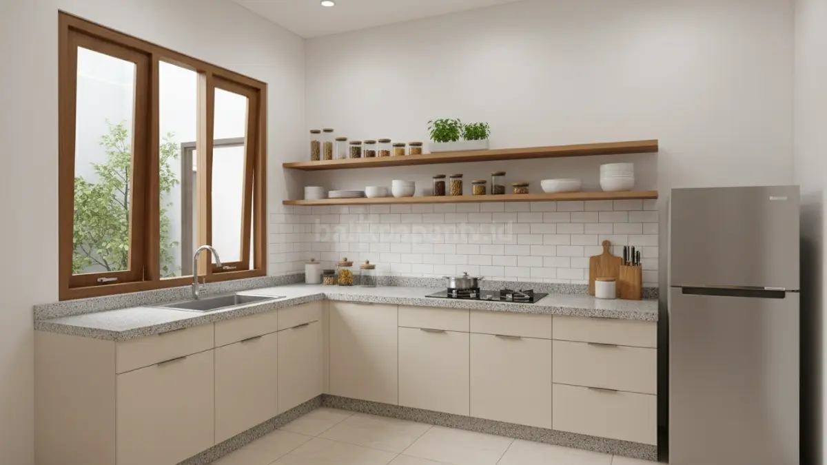 Dapur L-Shape untuk Sudut Ruangan