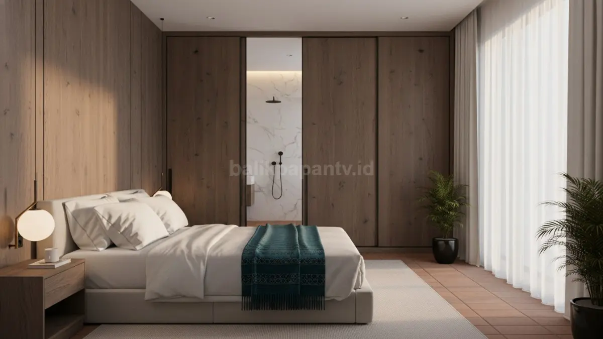 Kamar mandi tersembunyi di balik lemari
