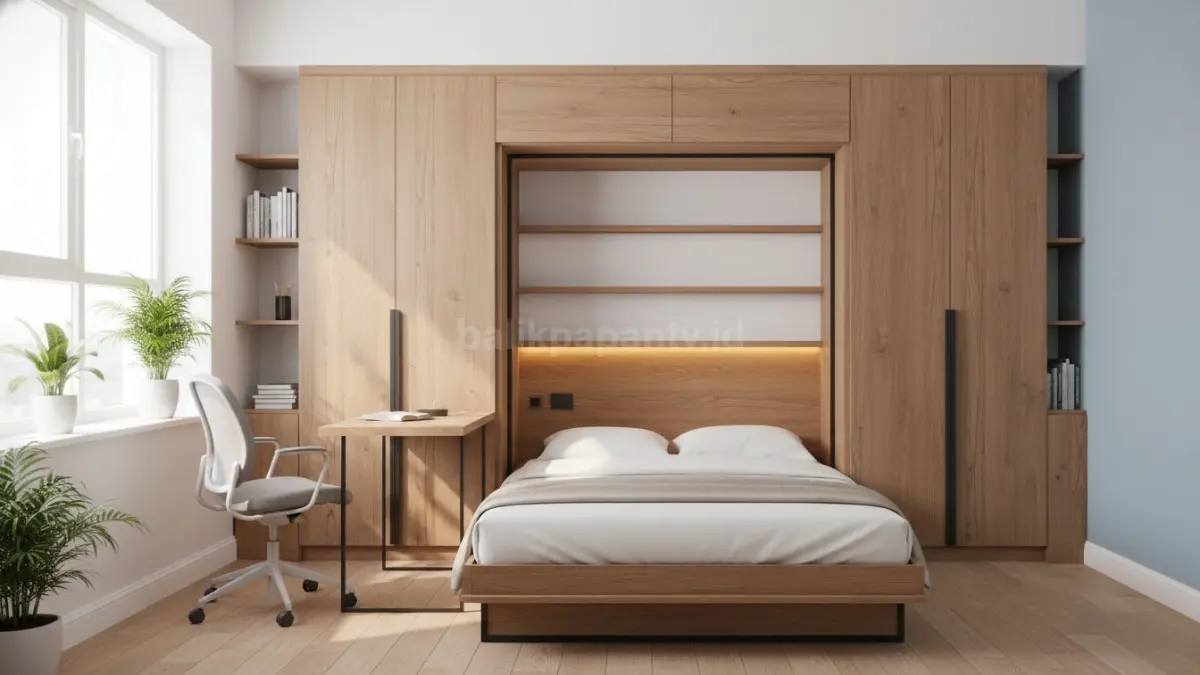 Kamar Multifungsi dengan Furnitur Lipat
