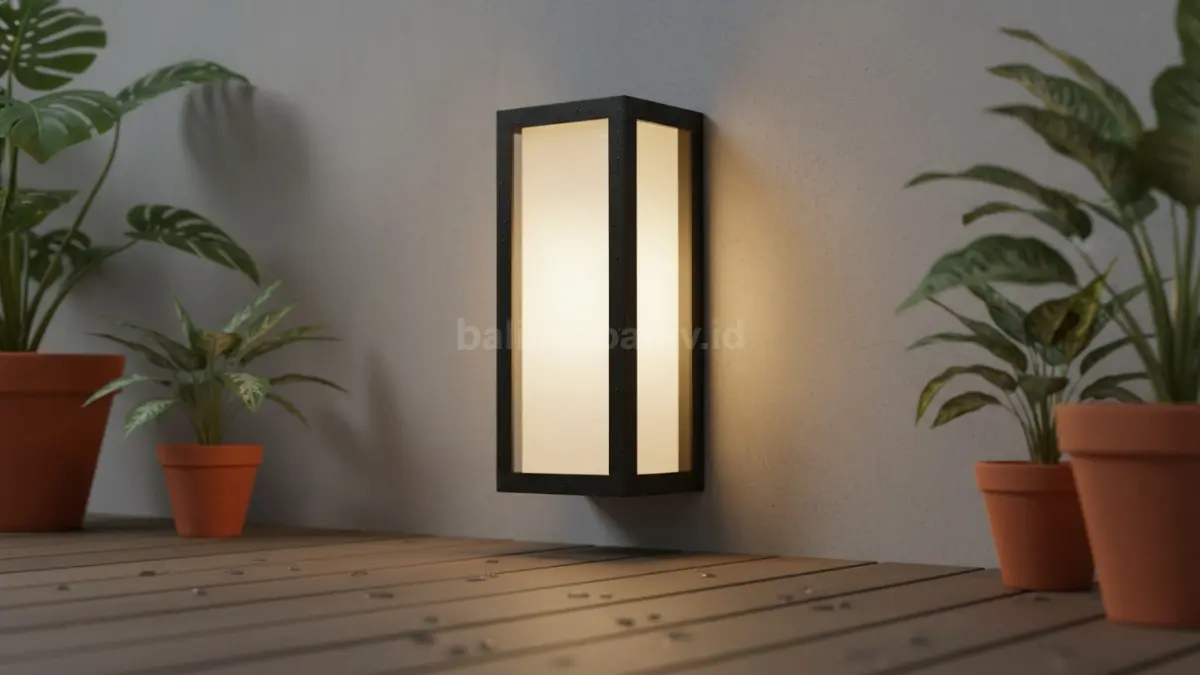 Lampu dinding outdoor tahan cuaca