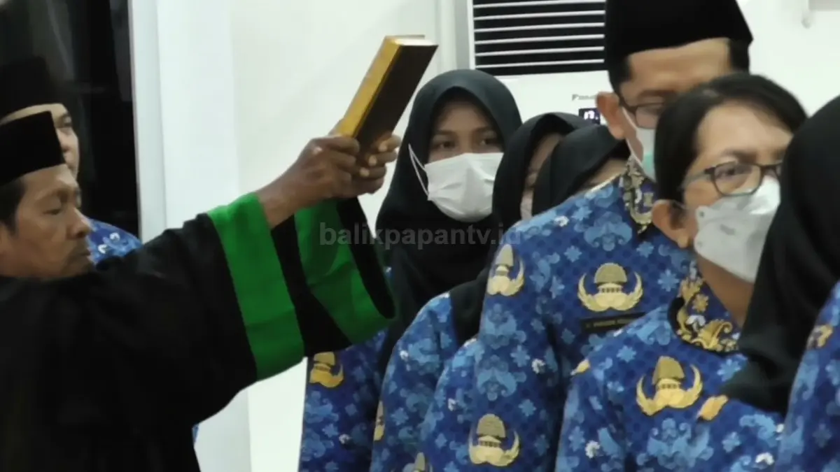 Suasana pelantikan ASN di Aula Pemkot Balikpapan dipimpin Wali Kota Rahmad Mas’ud