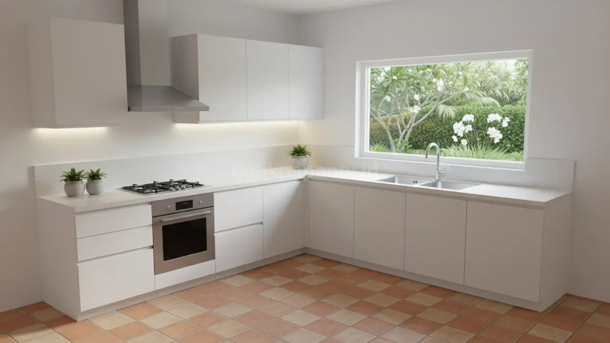 Kitchen Set Bentuk L yang Fleksibel