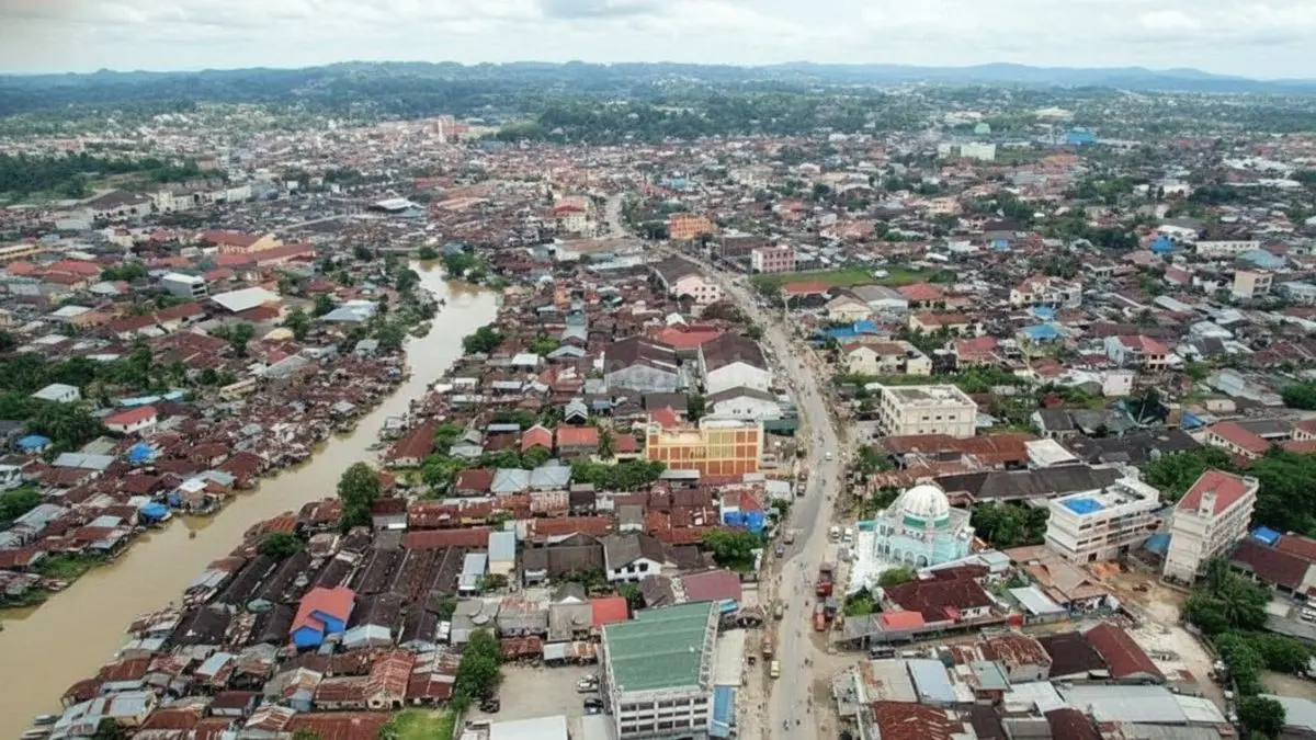 Kota Samarinda foto drone