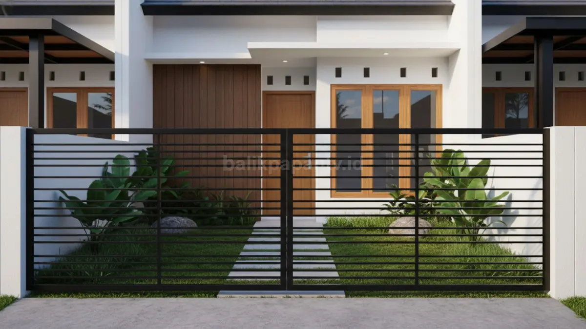 Pagar besi hollow horizontal
