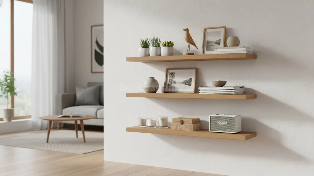  Rak Dinding Melayang (Floating Shelf)