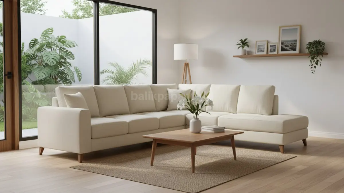 Sofa L-Shape Minimalis Modern
