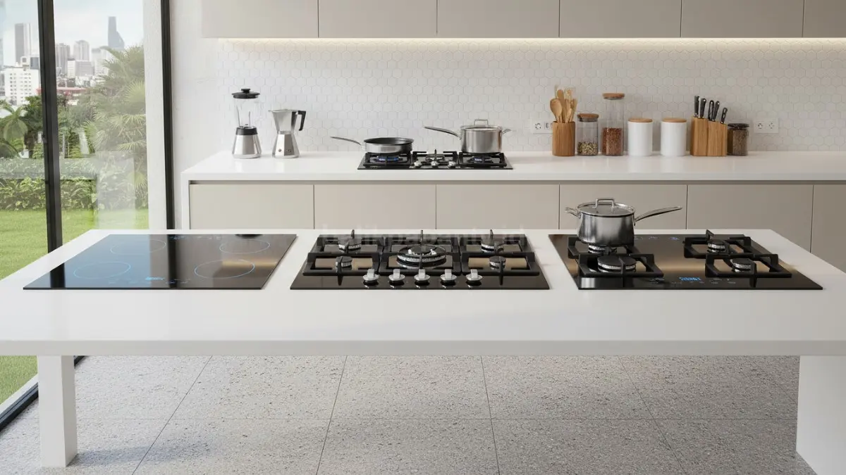 berbagai model kompor tanam minimalis modern
