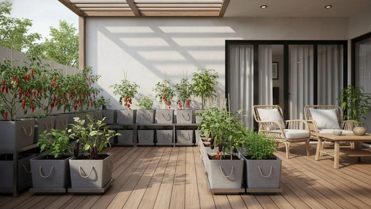 Edible garden di pot modular