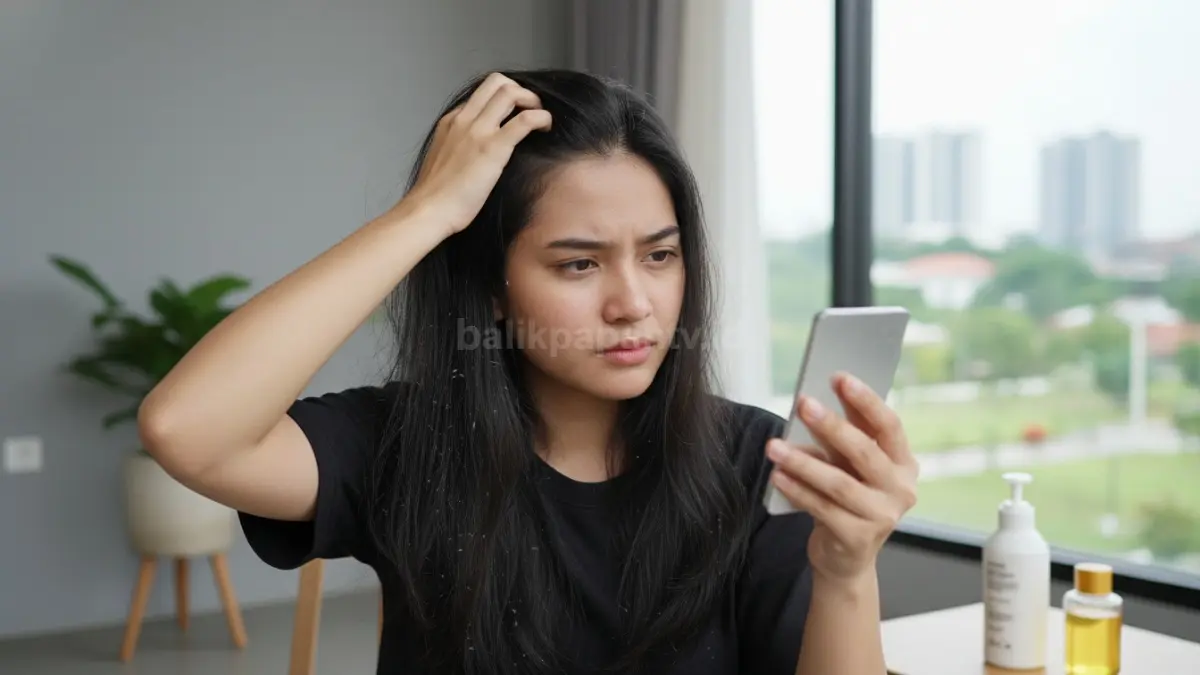 penyebab ketombe pada kulit kepala akibat minyak berlebih dan kering
