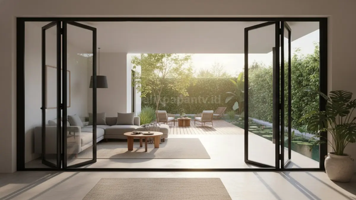  Pintu lipat minimalis modern