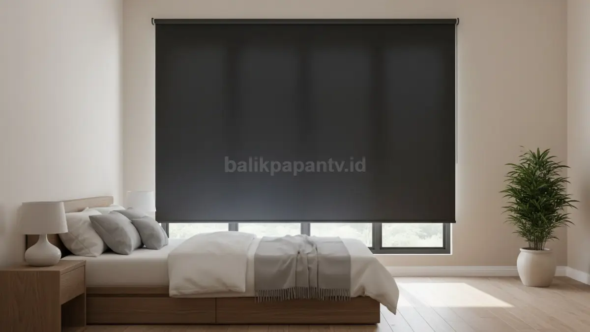 Roller blind minimalis praktis