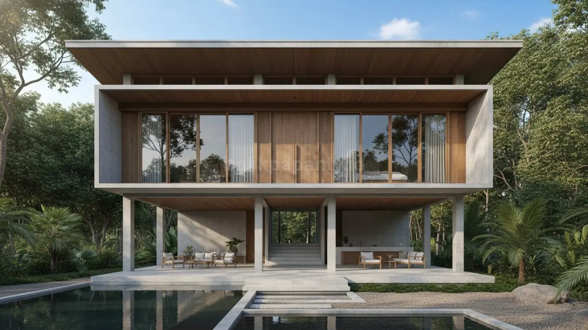 Rumah Panggung Tropis Modern
