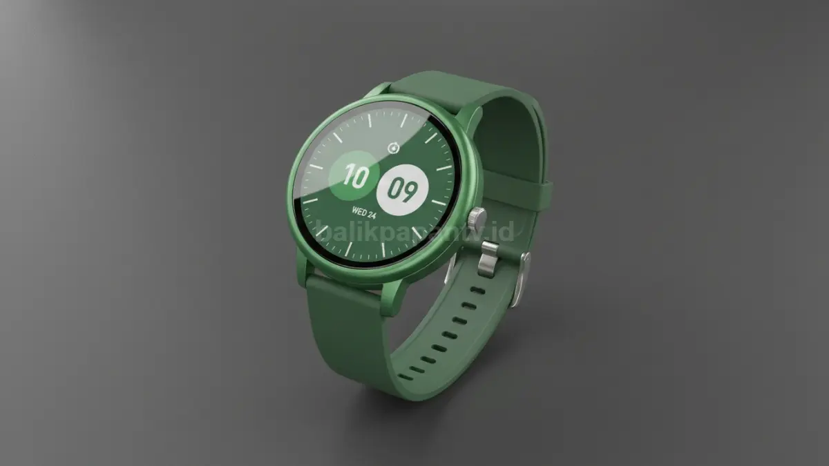 Tampilan Advan Matcha Watch dengan desain premium dan layar AMOLED tajam
