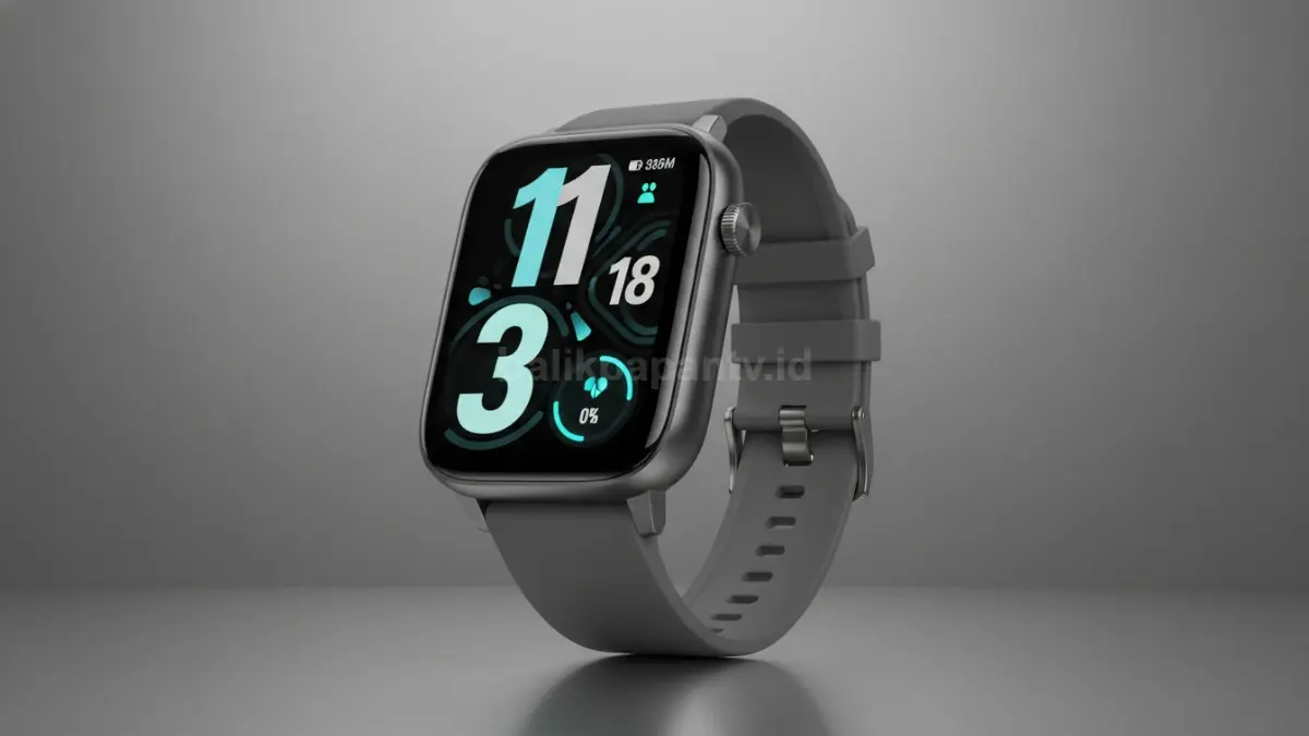 Tampilan Redmi Watch 6 dengan desain aluminium premium dan layar modern
