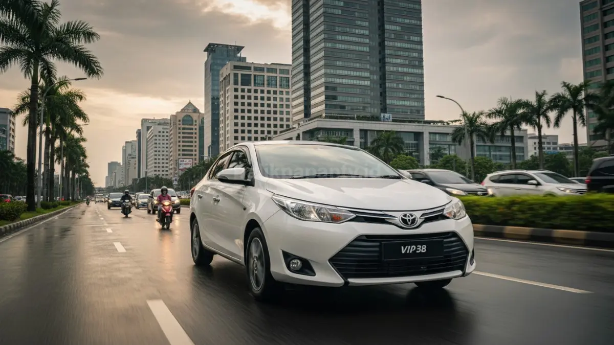 Toyota Vios di jalan kota, menggambarkan perubahan nasib sedan di Indonesia