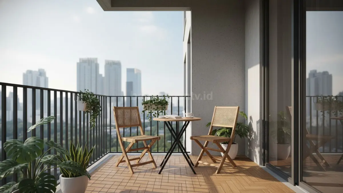 Balkon Minimalis Fungsional