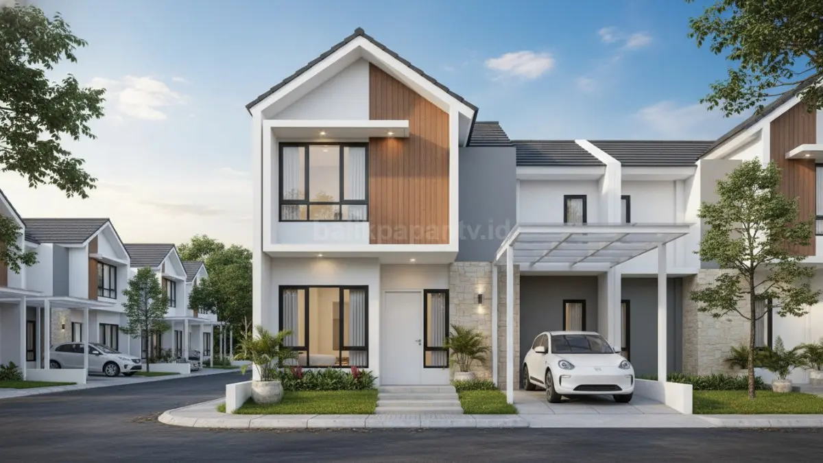 Desain rumah minimalis ukuran 6x8 dengan konsep modern dan pencahayaan alami