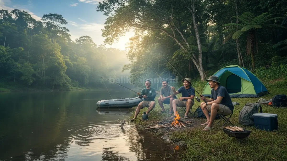 Hobi mancing dan camping makin diminati karena memberi ruang rehat dari rutinitas kerja dan aktivitas digital yang padat.