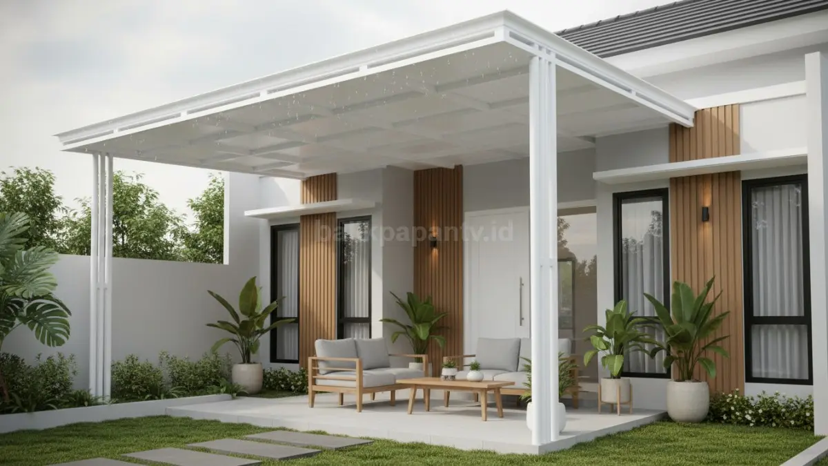 Kanopi alderon atau UPVC