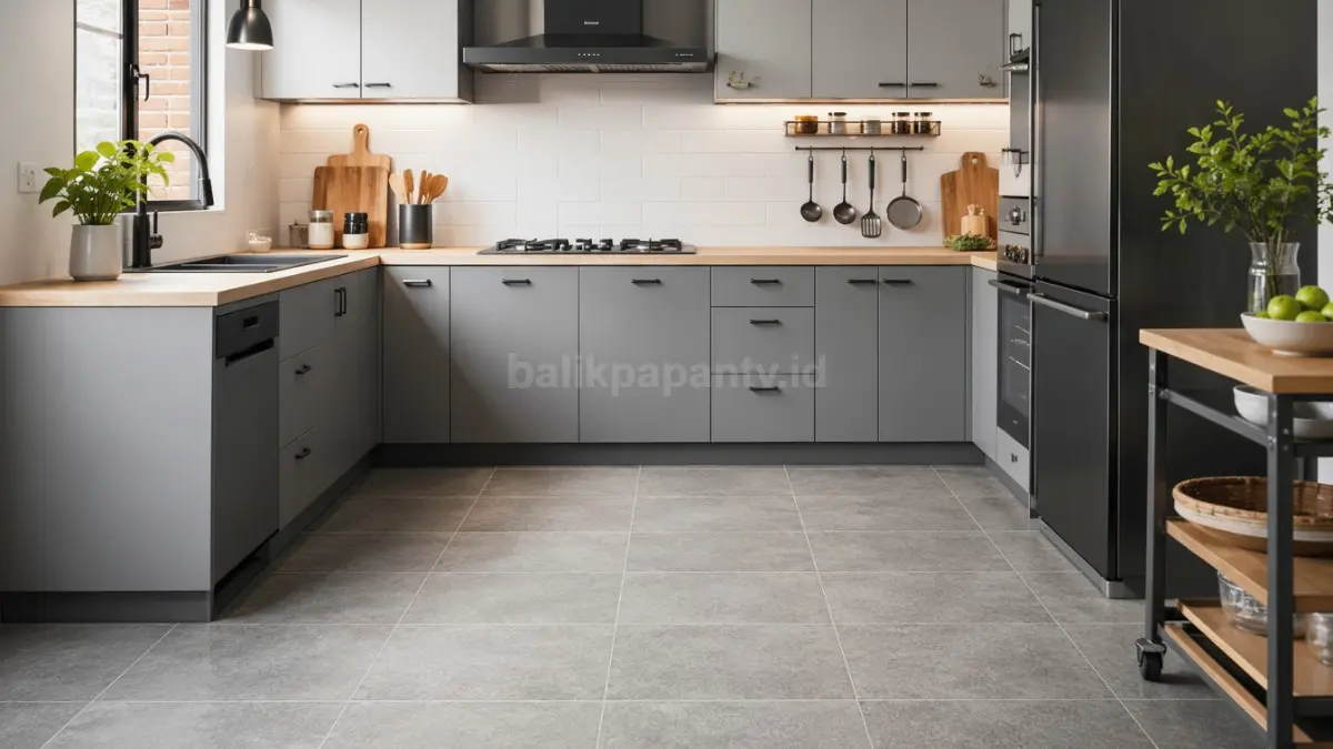 Keramik matte untuk dapur.