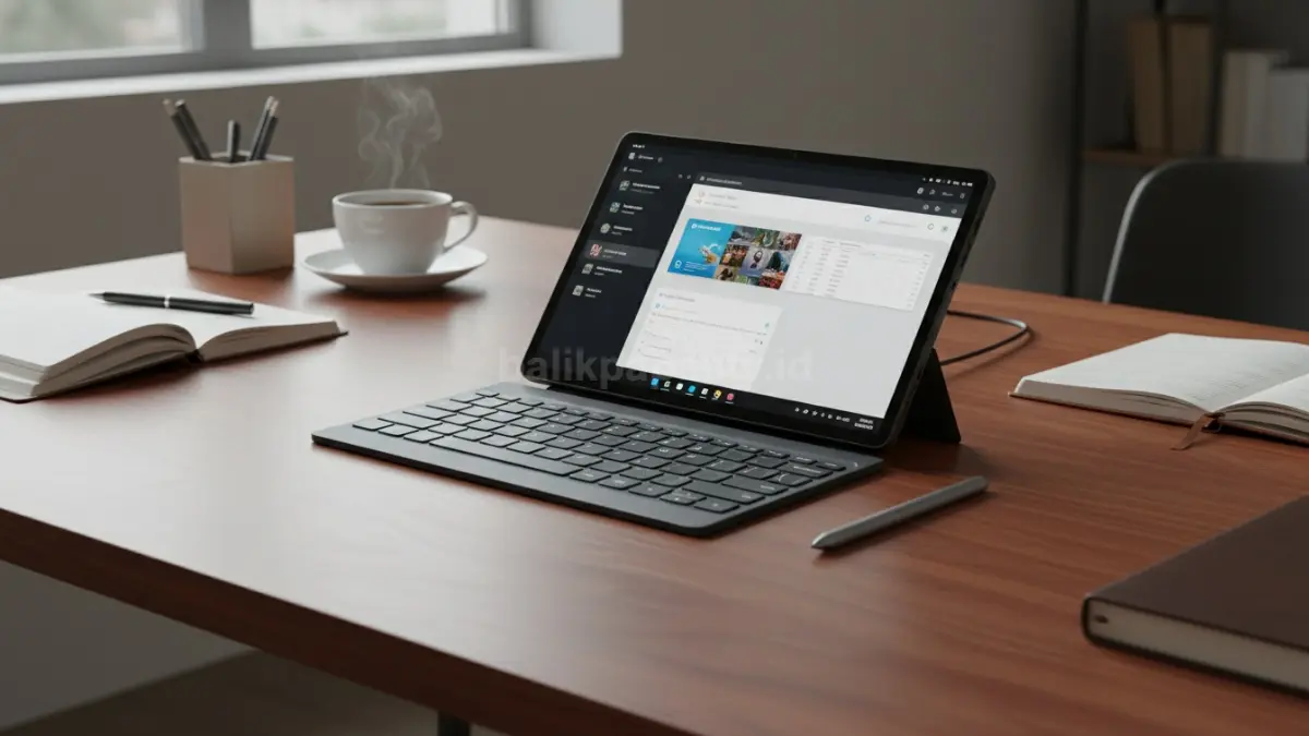 Keyboard dan stylus Lenovo Yoga Tab mendukung aktivitas produktif harian

