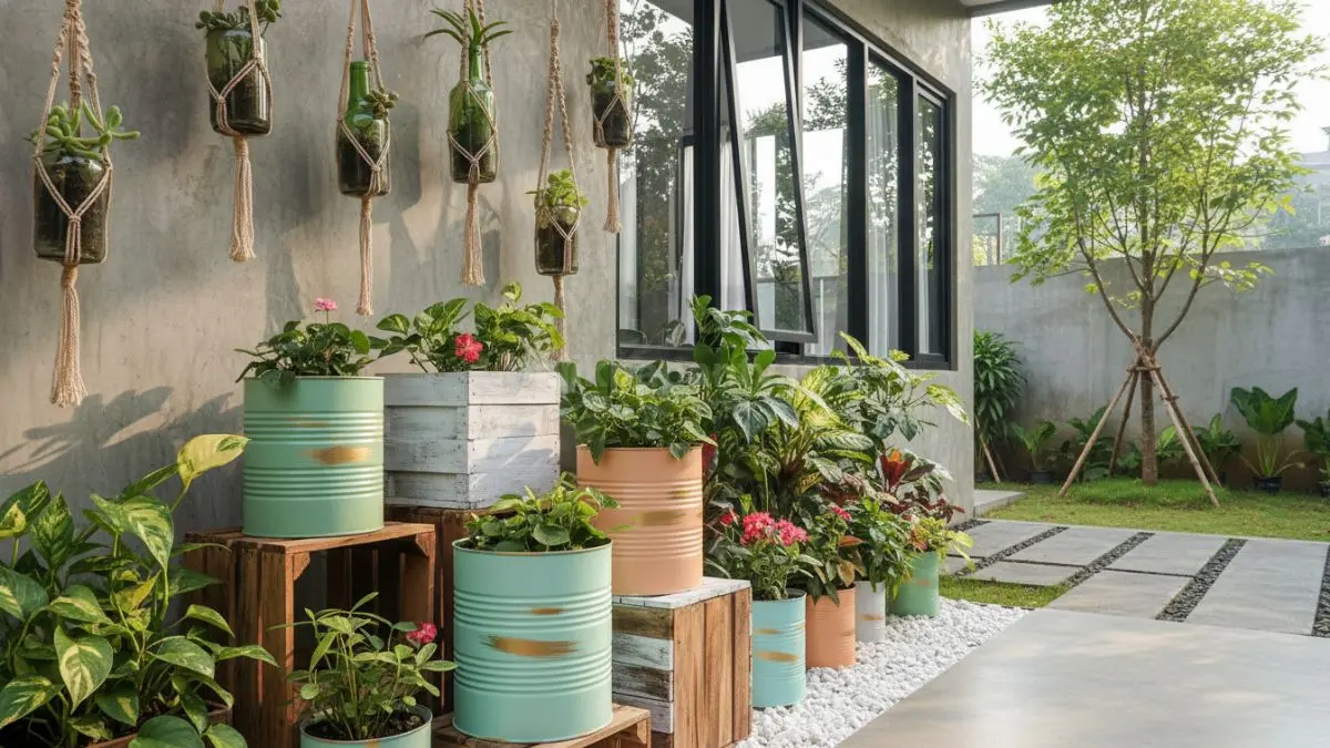  Pot dari barang bekas kreatif 
