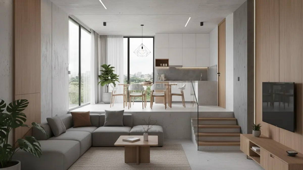  Split level minimalis modern 