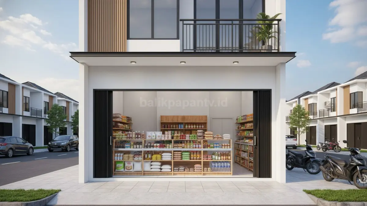Zona depan sebagai area usaha sembako

