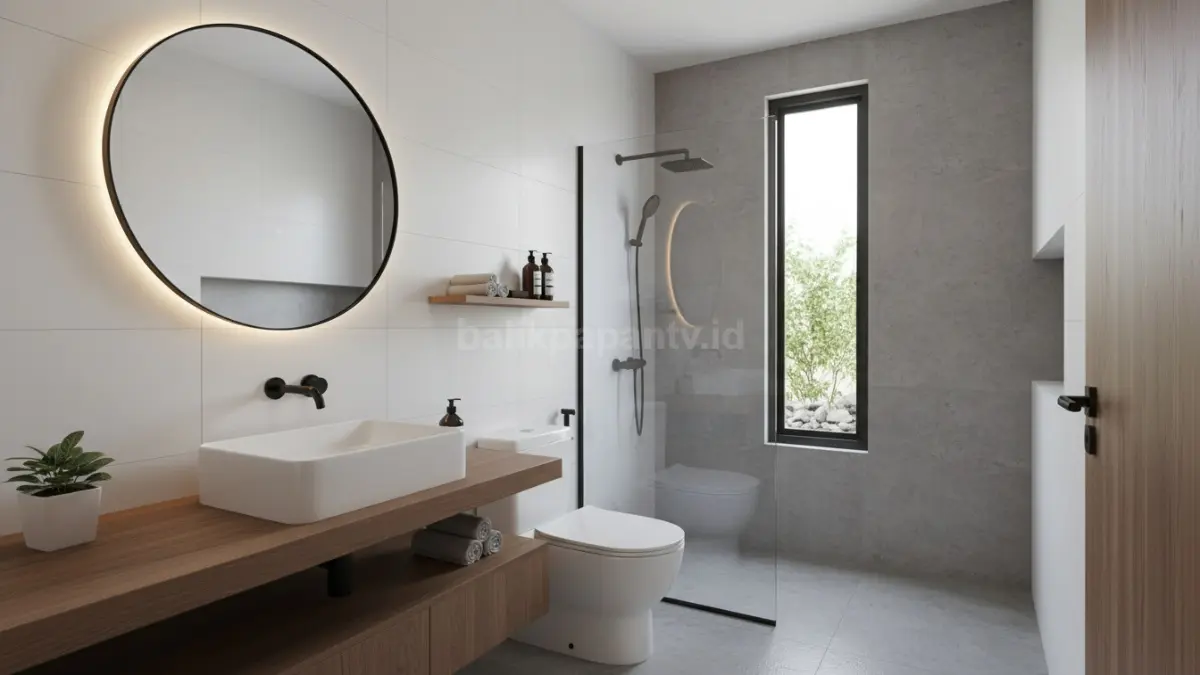 desain kamar kecil dengan konsep minimalis modern sederhana
