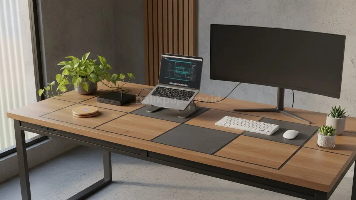 Grid teknologi dengan manajemen kabel tersembunyi