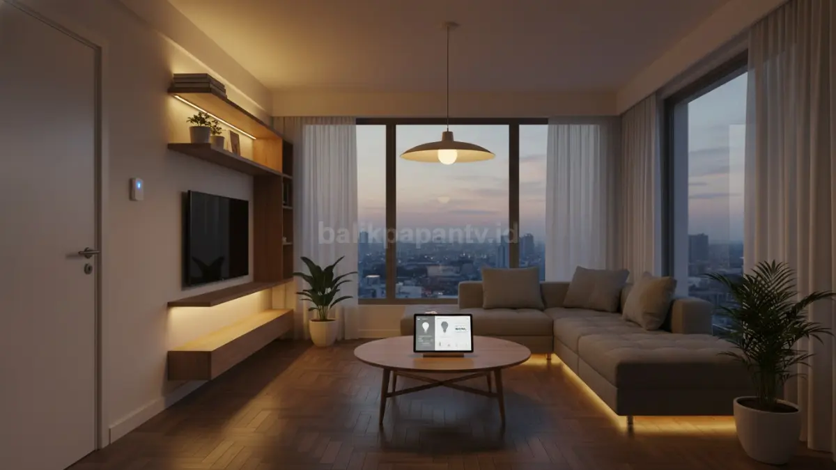 Lampu pintar berbasis sensor atau smart lighting