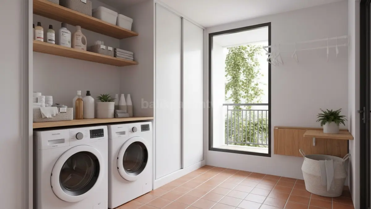 Laundry terintegrasi dengan storage