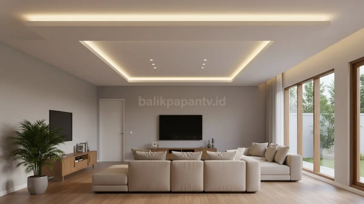 LED strip plafon tersembunyi