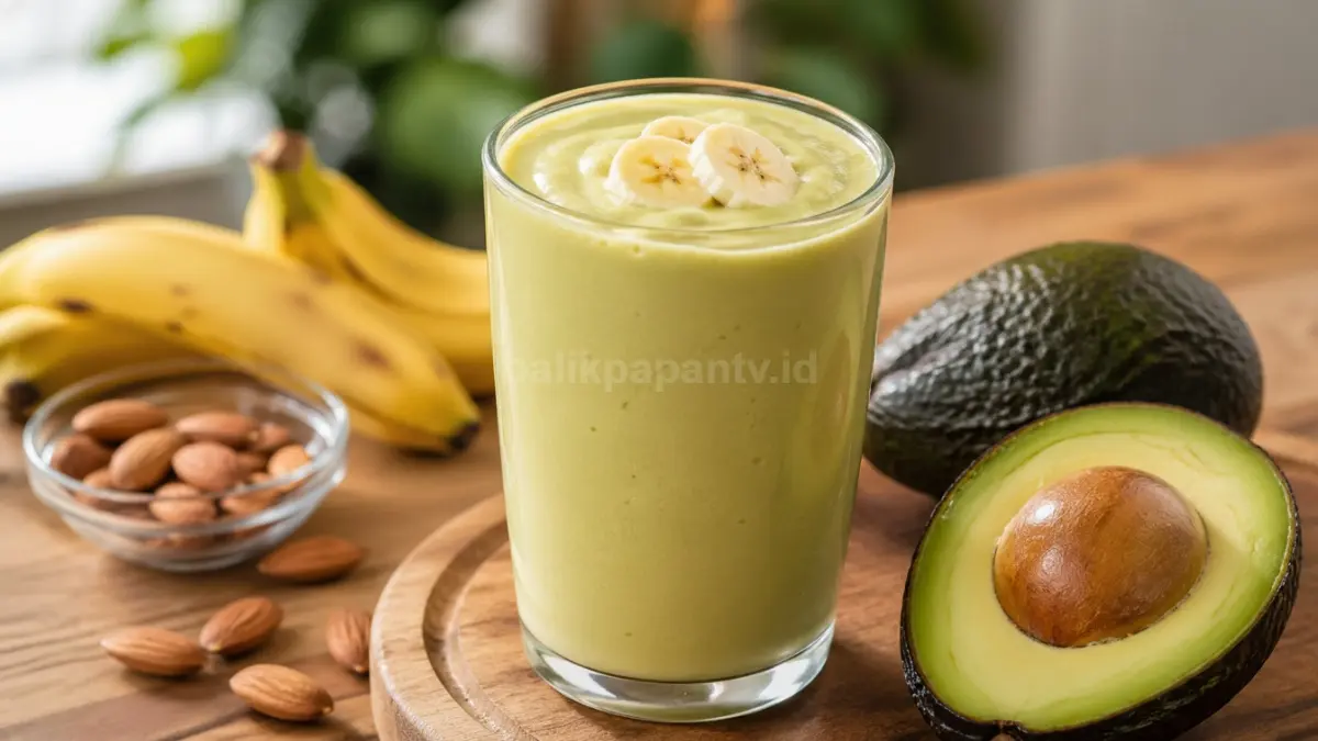Jus Alpukat + Pisang + Susu Almond. (BTV/Ai)
