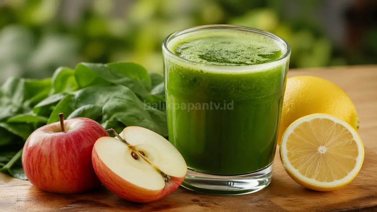 Jus Bayam + Apel + Lemon. (BTV/Ai)
